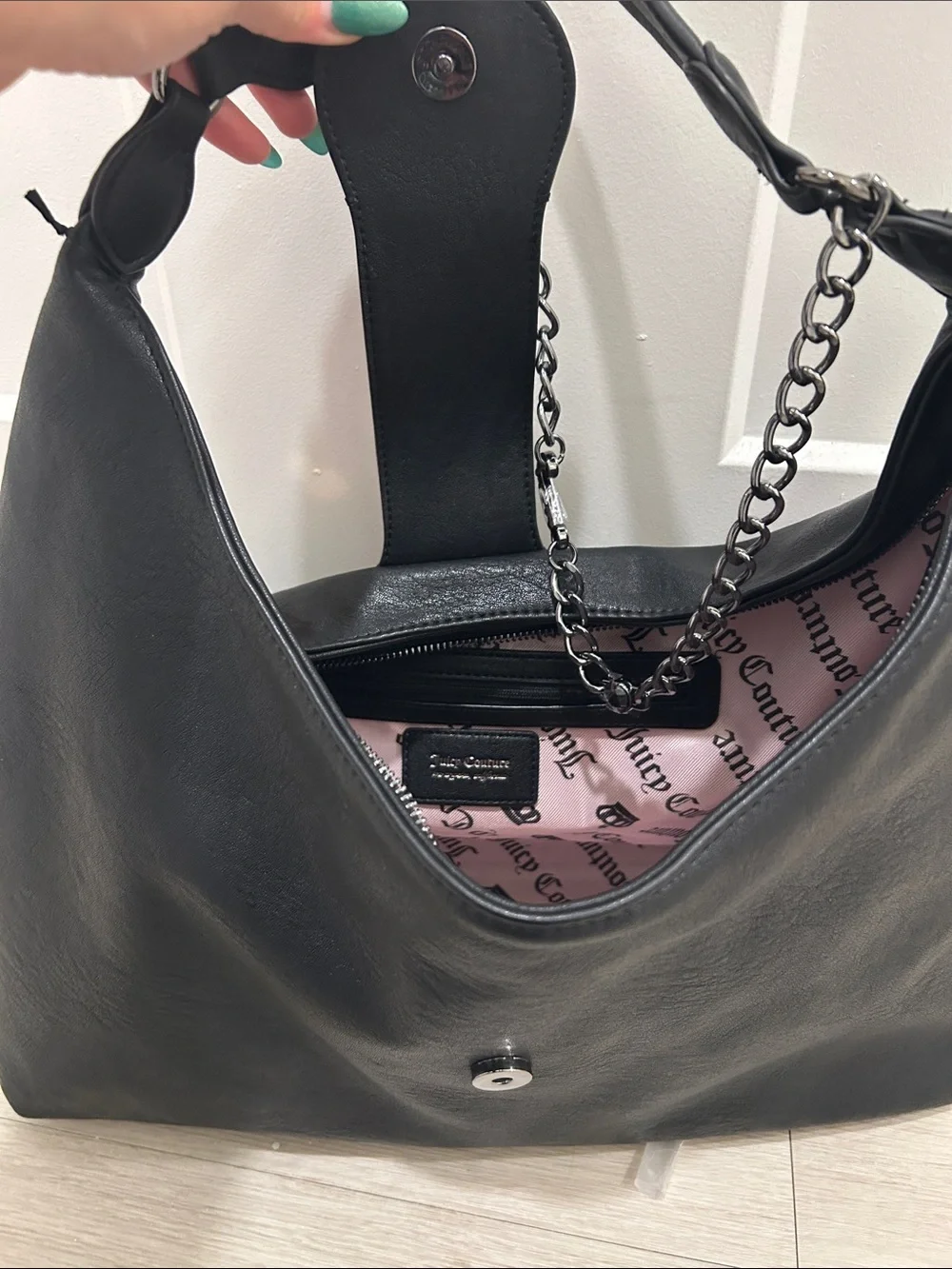 Juicy Couture Exclusive (NWT) Royal Crest Hobo Bag